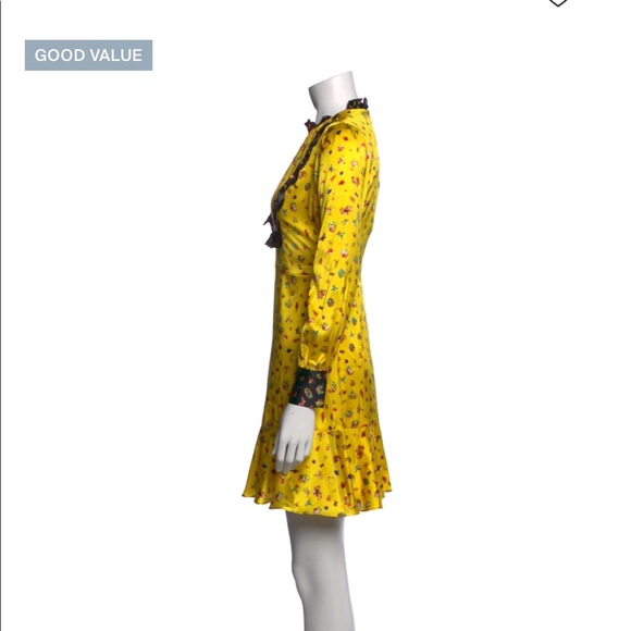 Beautiful yellow Cynthia Fowler size 6 dress! Worn once! Perfect condition. - Picture 3 of 9